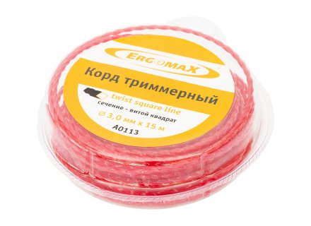 Корд триммерный Twist square line А0113 Ergomax купить в Екатеринбурге