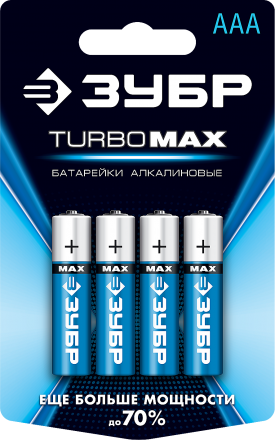 Батарейки TURBO MAX алкалиновые AAA 15В серия Без серии купить в Екатеринбурге