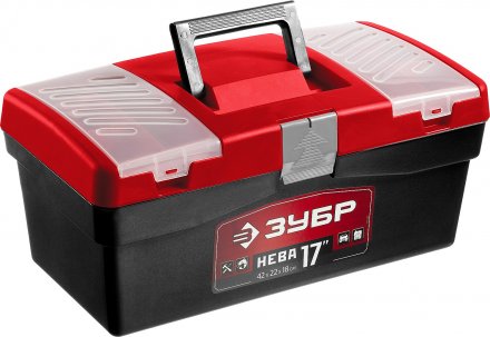 Ящик для инструмента &quot;НЕВА-17&quot; пластиковый, ЗУБР 38323-17 купить в Екатеринбурге